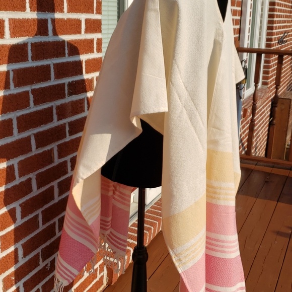 Tribe Alive Pull over/ poncho 100 % cotton - Picture 3 of 4